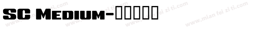 SC Medium字体转换